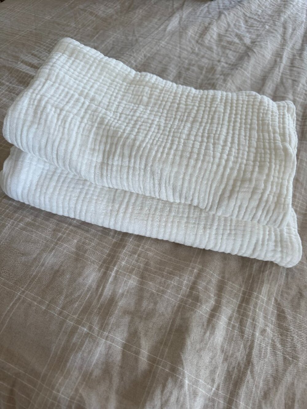 West Elm Dreamy Gauze Cotton Shams King White